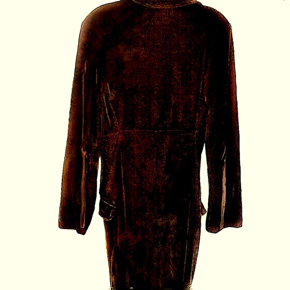 NEW RANCHO ESTANCIA Long Velvet Vintage Fenway Equestrian Riding Style Jacket - Picture 3 of 11